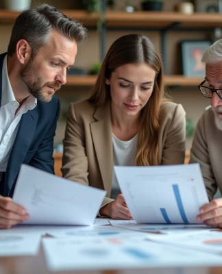 Croissance économique : comprendre les 3 facteurs clés pour booster une économie Groupe de professionnels discutant autour d'une table de réunion